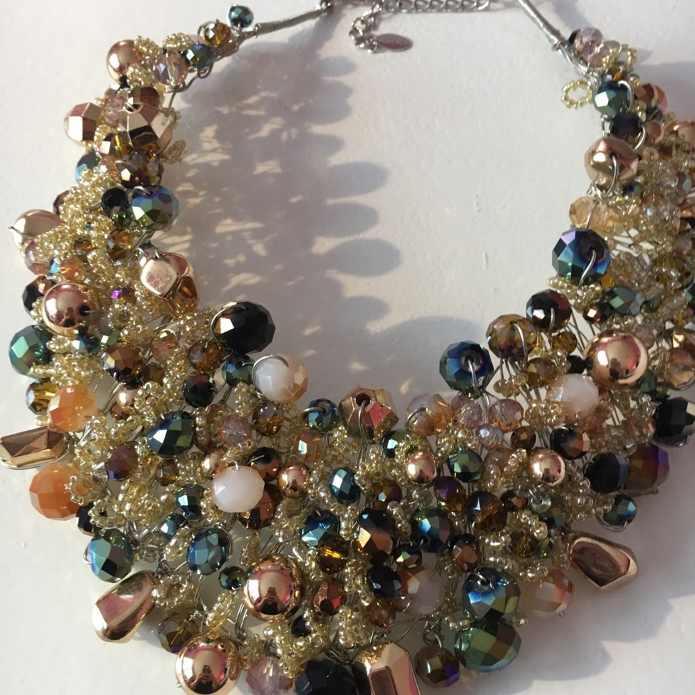 Aldo beaded collar necklace